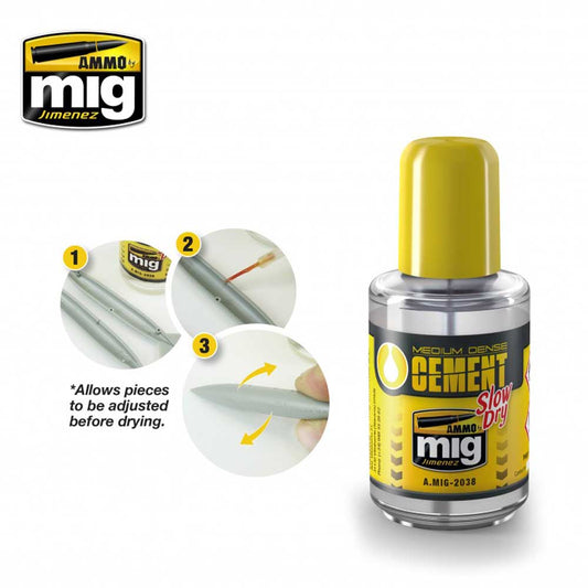 Ammo by Mig Medium Dense Cement For Model Kits Mig 2038