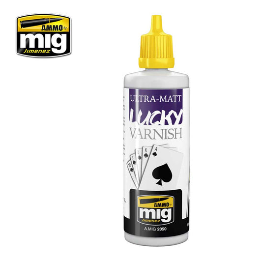 Ammo by Mig Ultra Matt Lucky Varnish 60ml For Model Kits  Mig 2050