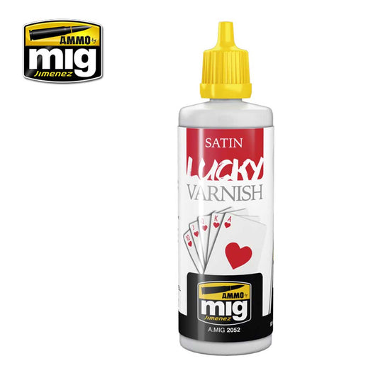 Ammo by Mig Satin Lucky Varnish 60ml For Model Kits Mig 2052