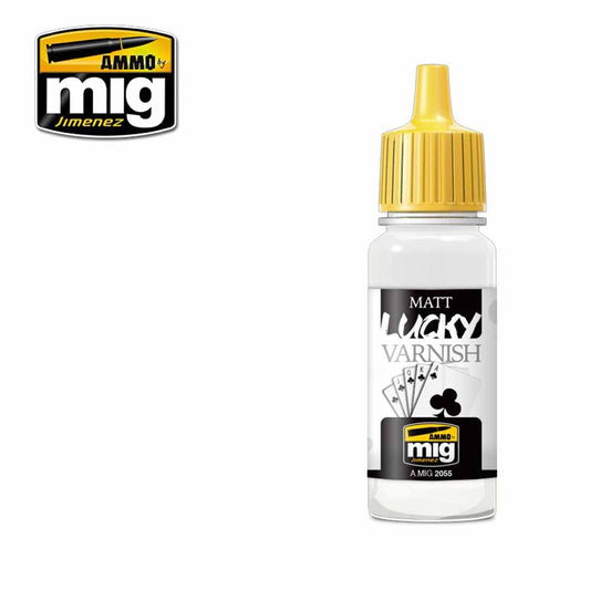 Ammo by MIG Matt Lucky Varnish (17ml) Acrylic Professional Varnish 17ml A.MIG-2055