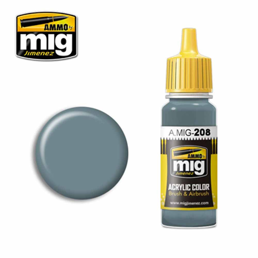 Ammo by MIG FS 36320 Dark Compass Ghost Gray Acrylic waterbased colour 17ml A.MIG-208