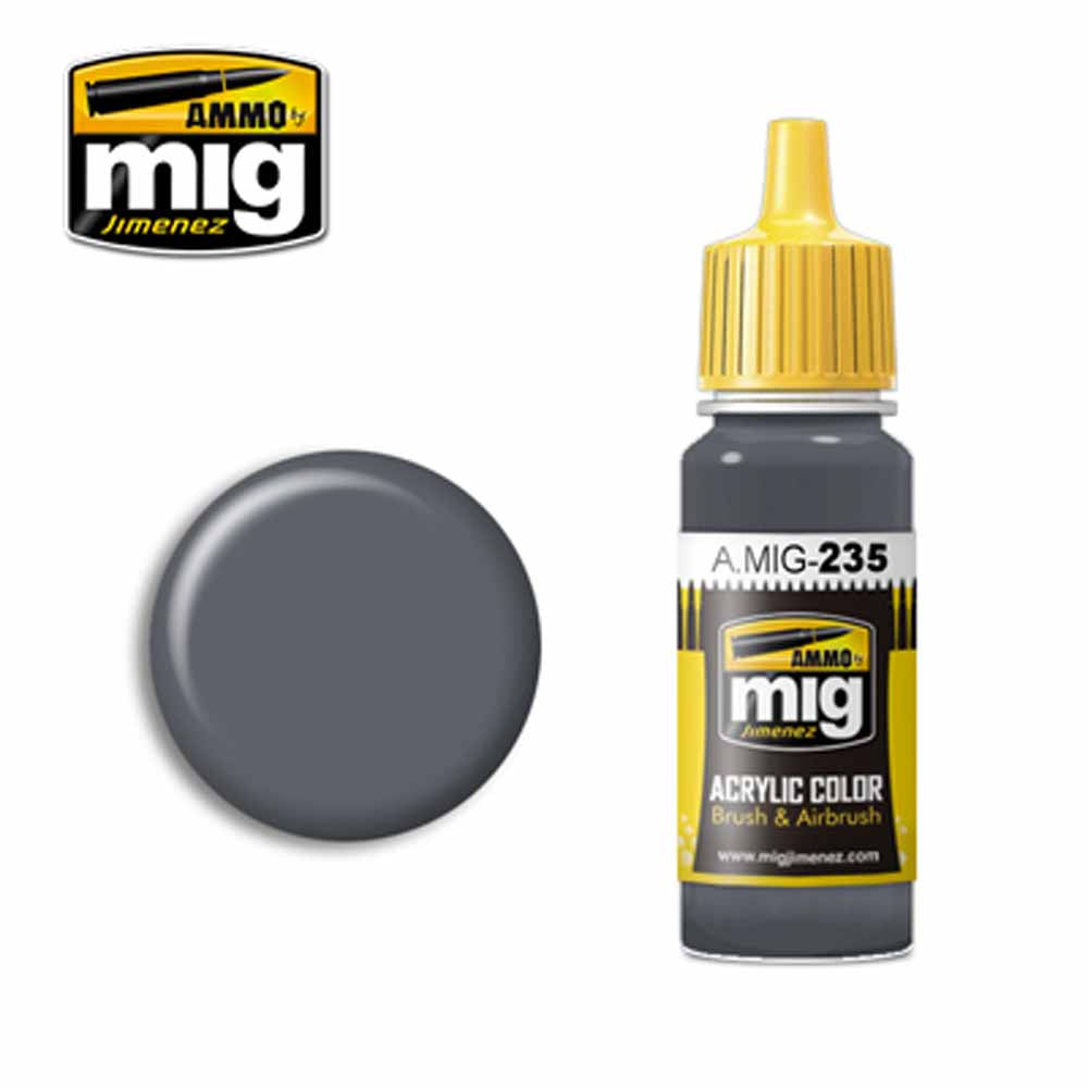 Ammo by MIG FS 36152 Dark Grey Amt-12 Acrylic waterbased colour 17ml A.MIG-235