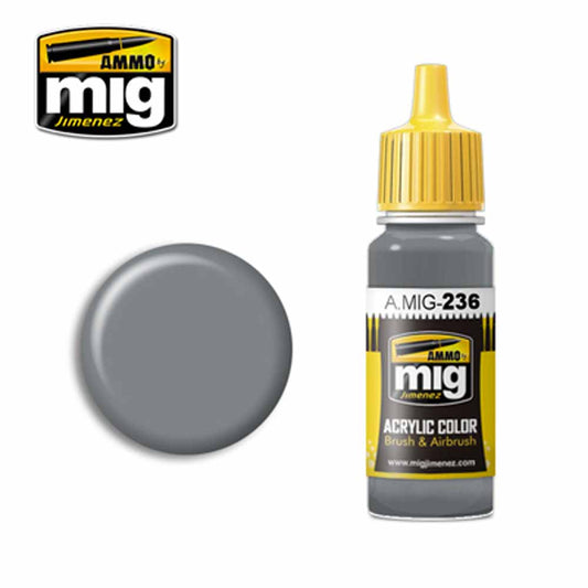 Ammo by MIG FS 36293 Light Grey Acrylic waterbased colour 17ml A.MIG-236