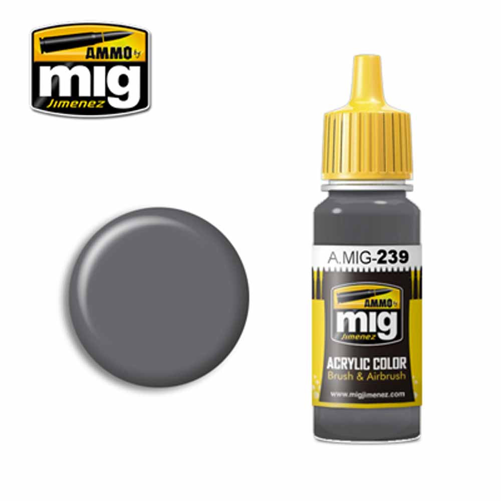 Ammo by MIG FS 36122 NeutRAL Gray Acrylic waterbased colour 17ml A.MIG-239