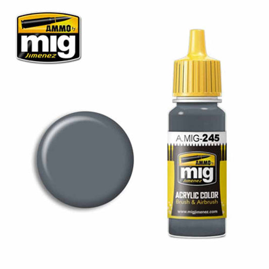 Ammo by MIG Ocean Grey (BS 629) Acrylic waterbased colour 17ml A.MIG-245