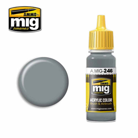 Ammo by MIG Medium Sea Grey (BS 637) Acrylic waterbased colour 17ml A.MIG-246