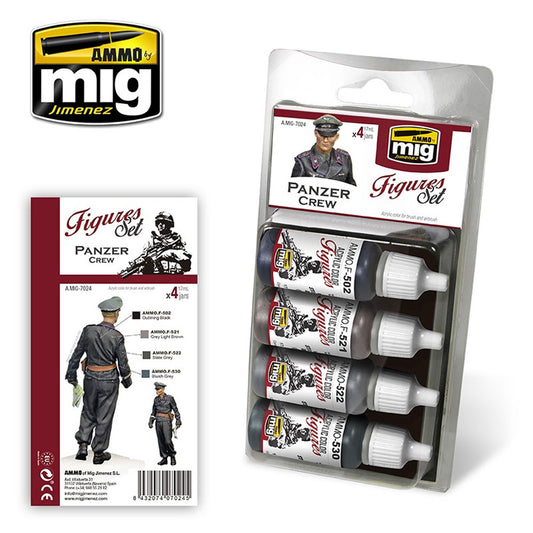 Ammo by Mig Panzer Crew Set For Model Kits Mig 7024
