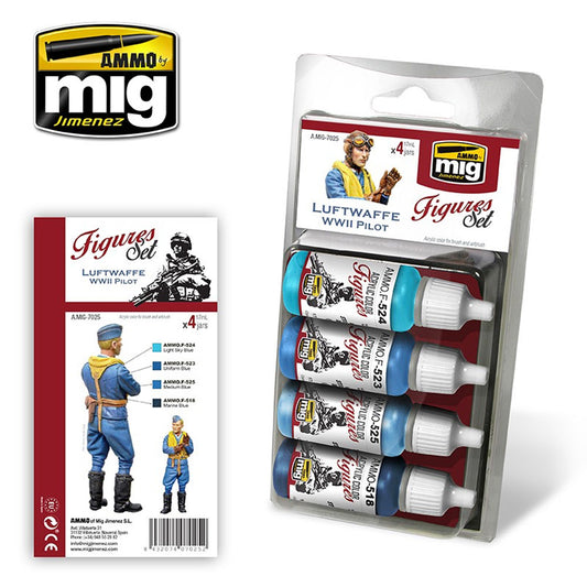 Ammo by Mig Luftwaffe WWII Pilot Set For Model Kits Mig 7025