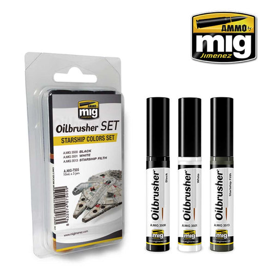 Ammo by Mig Starship Colours Oilbrusher Set For Model Kits Mig 7505