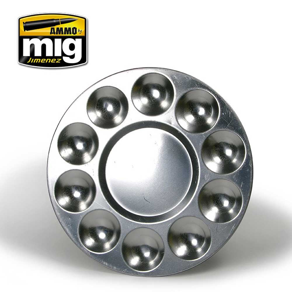 Ammo by Mig Aluminium Pallet 10 Wells For Model Kits Mig 8009
