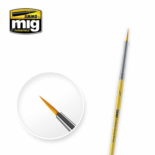 Ammo by MIG 5/0 Synthetic Round Brush Synthetic BRUSHES - ROUND 5/0 A.MIG-8610