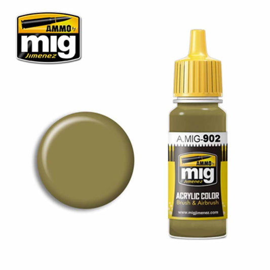Ammo by MIG Dunkelgelb Base Acrylic waterbased colour 17ml A.MIG-902