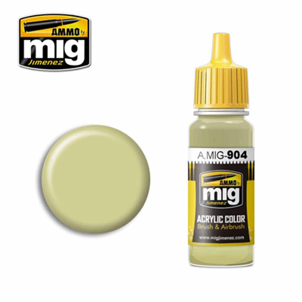 Ammo by MIG Dunkelgelb High Light Acrylic waterbased colour 17ml A.MIG-904
