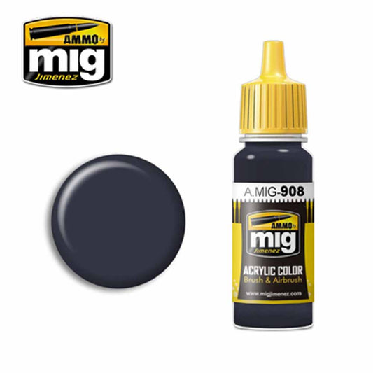 Ammo by MIG Dunkelgrau Base Acrylic waterbased colour 17ml A.MIG-908