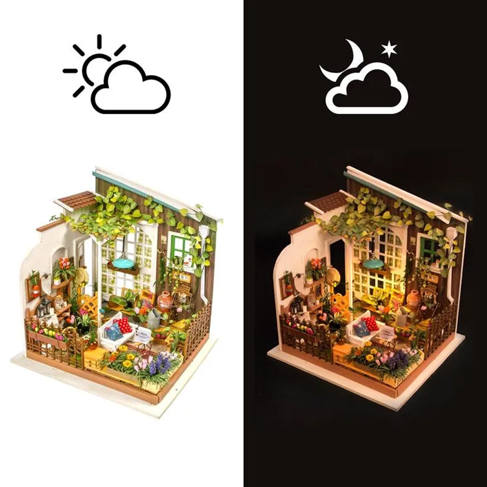ROBOTIME Rolife Miller's Garden 1:24 DIY Miniature Dollhouse DG108