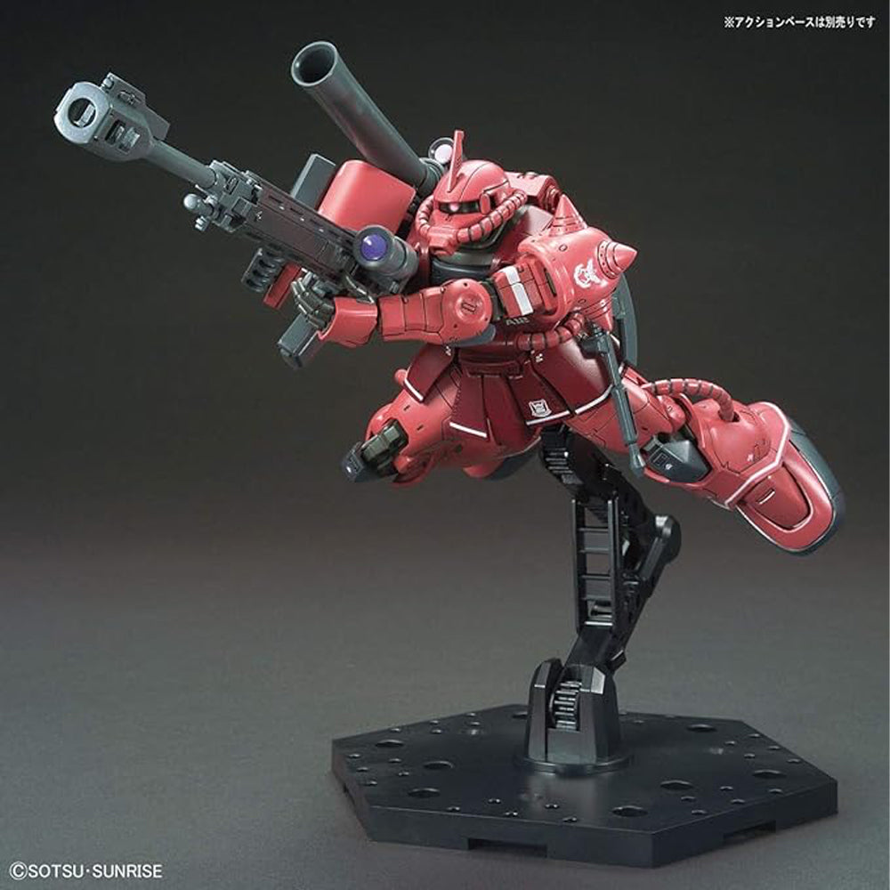 Bandai HG 1/144 MS-06S ZAKU II Red Comet Ver. Gundam Gunpla Kit 57656