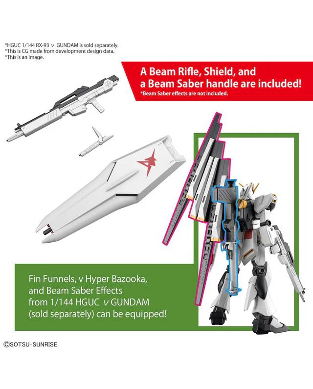 Bandai HG UC 1/144 Nu Gundam Gunpla Kit MK57953