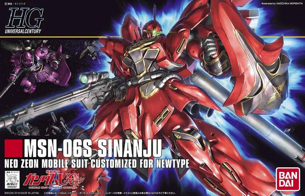 Bandai HG UC Sinanju Gunpla Kit MK58813