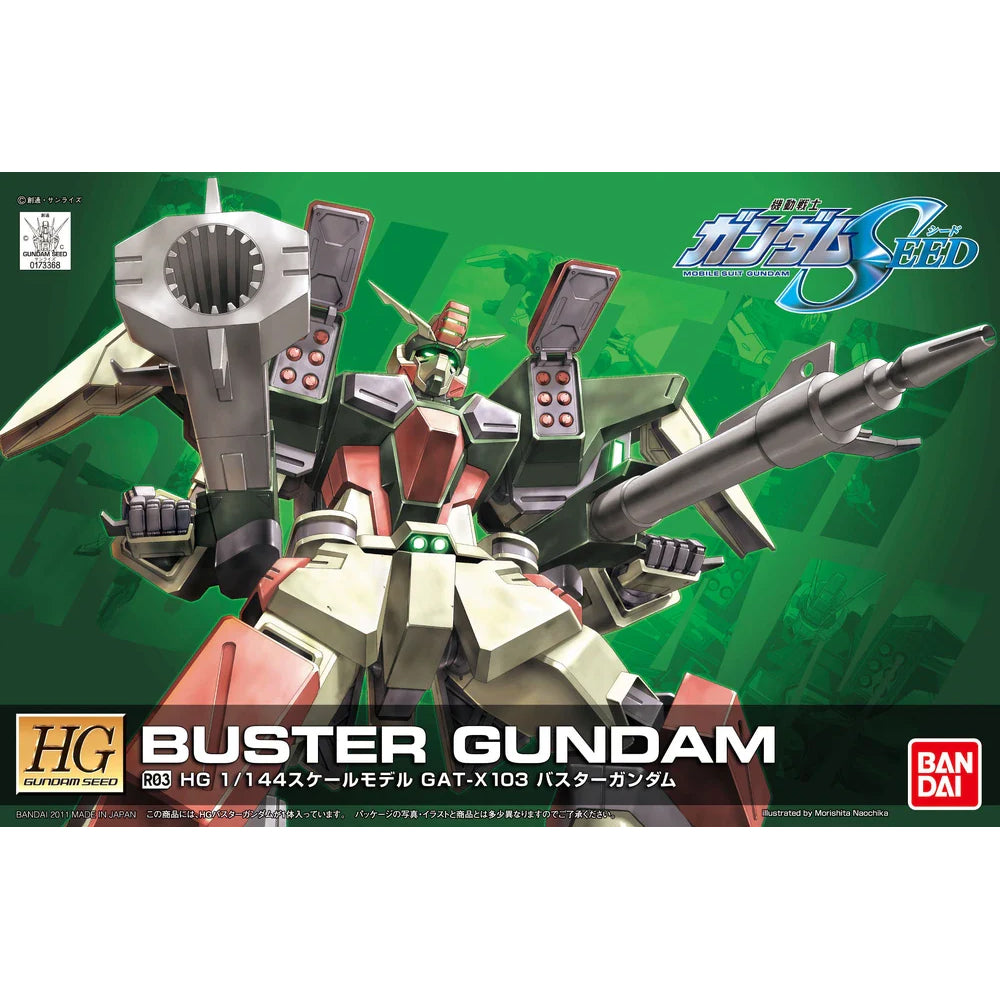 Bandai HG Gundam Seed R03 Buster Gundam (Remaster) Gunpla Kit 60360
