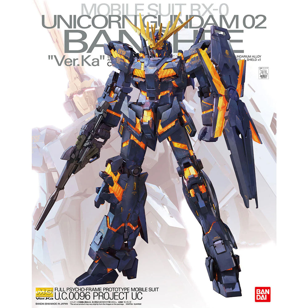 Bandai MG Ver.Ka Unicorn Gundam 02 Banshee Gunpla Kit