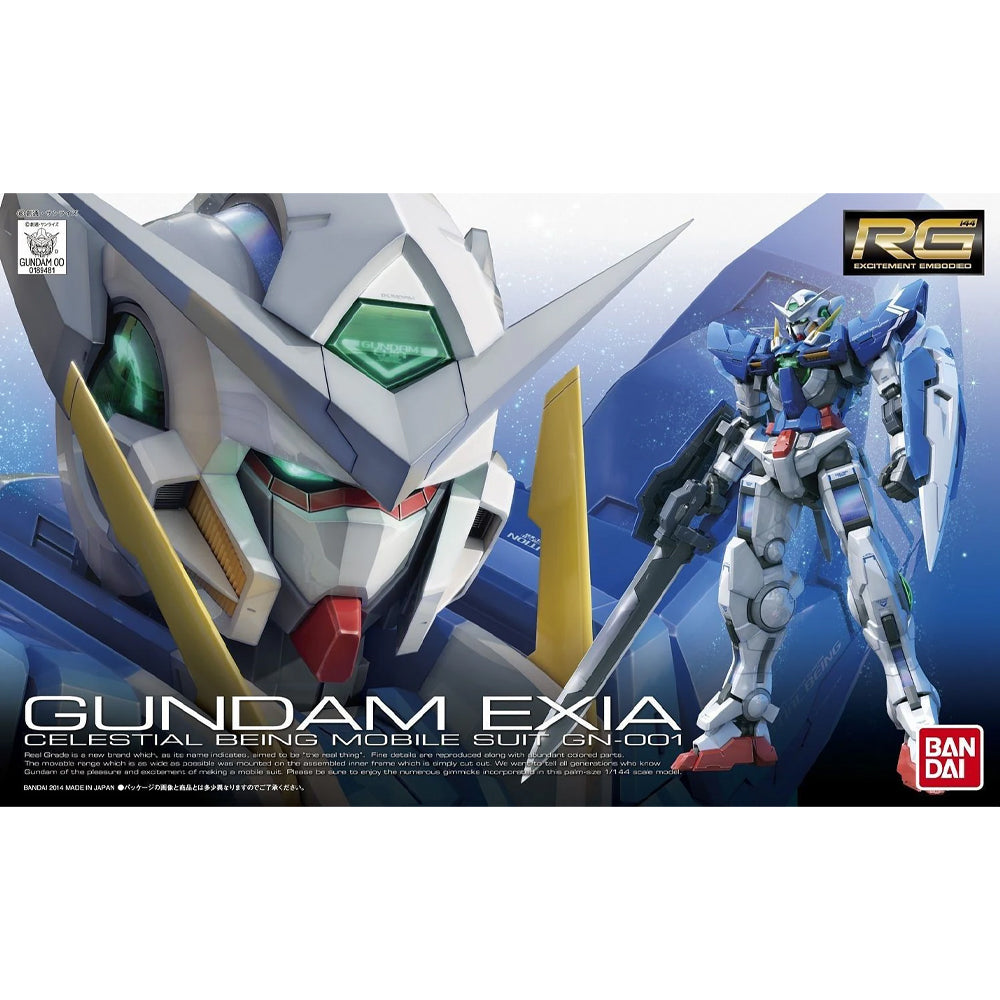Bandai RG Gundam EXIA Celestial Being GN-001 Gunpla Kit 61600