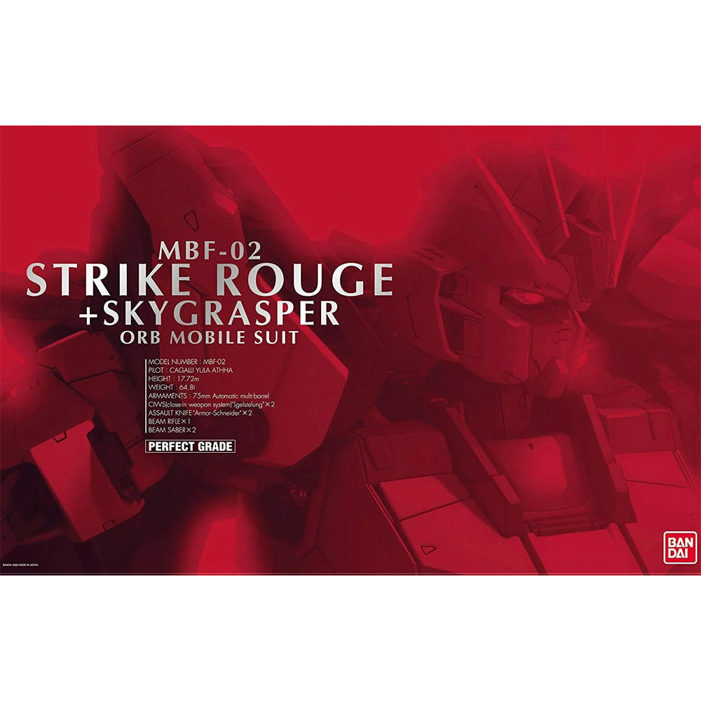 Bandai PG MBF-02 Strike Rouge & Skygrasper Orb Mobile Suit Gunpla Kit 64234