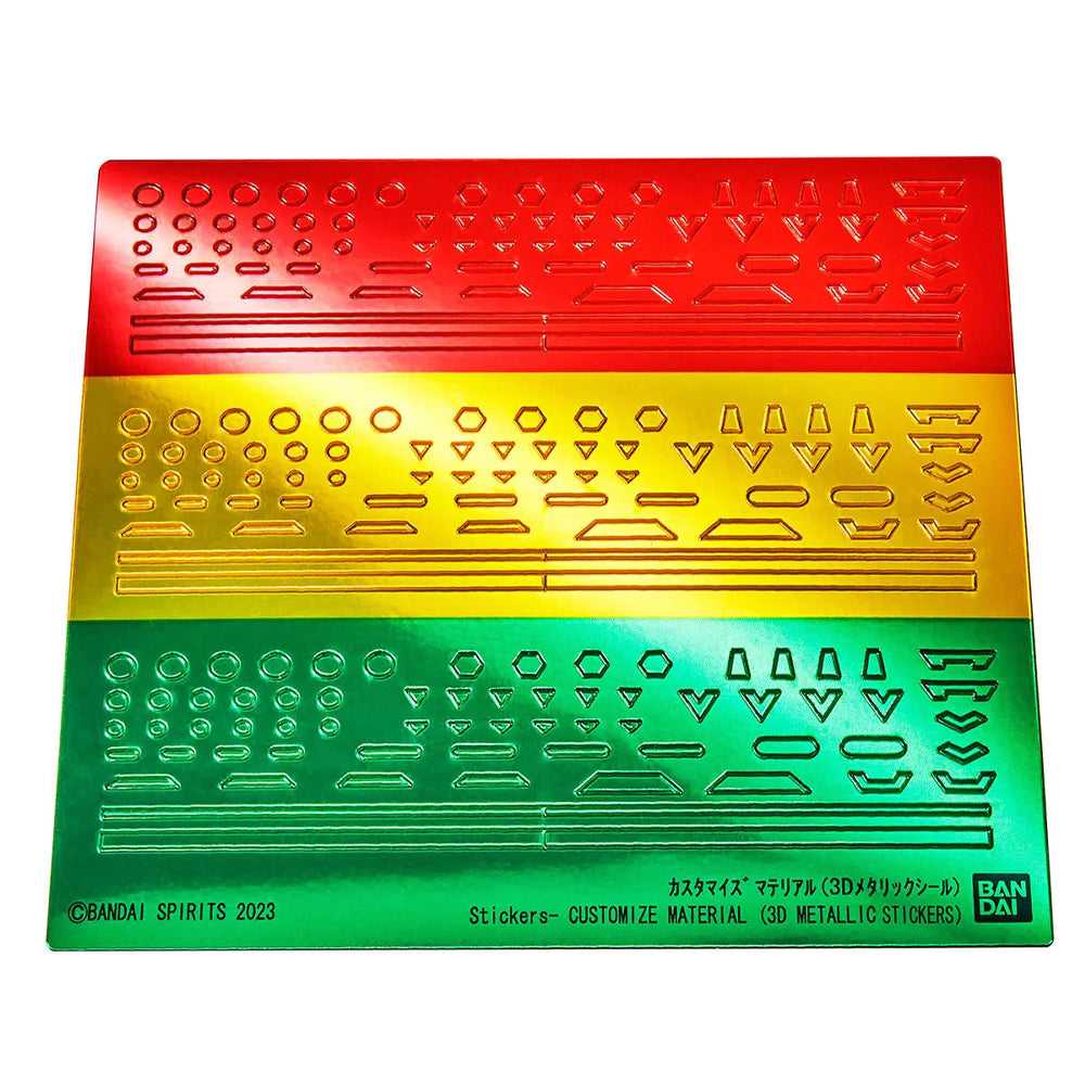 Bandai Customize Material 3D Metallic Stickers MG 30MM 30MS Gunpla Kit 65018