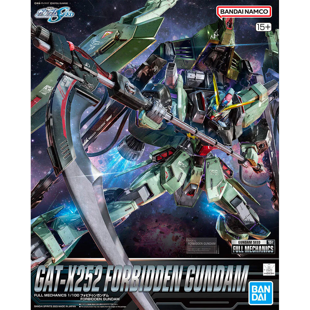 Bandai Full Mechanics 1/100 GAT-X252 Forbidden Gundam Gunpla Kit 65429