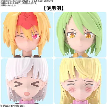 Bandai 30MS General Face/Facial Features/Eyes Water-Slide Decal Sheet 65433