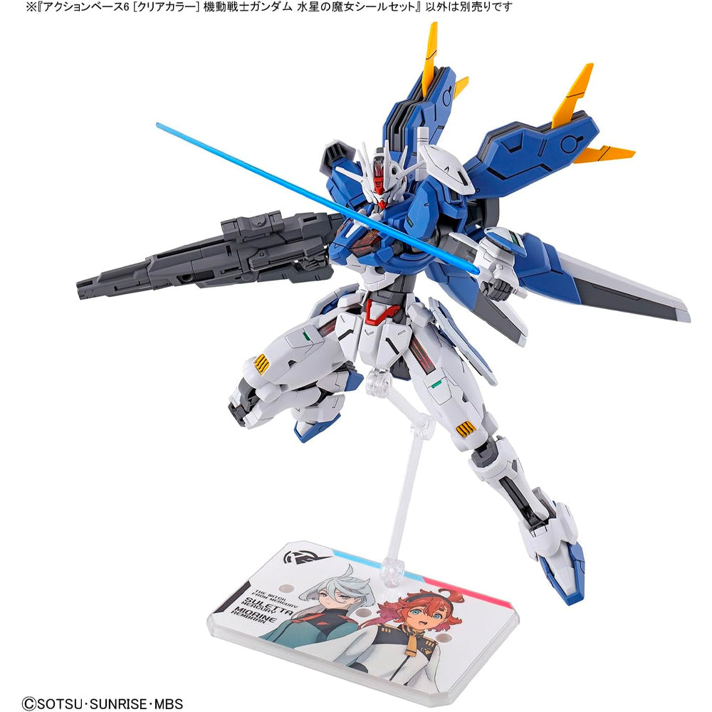 Bandai Action Base 6 (Clear) The Witch From Mercury Sticker Set Gunpla 65614