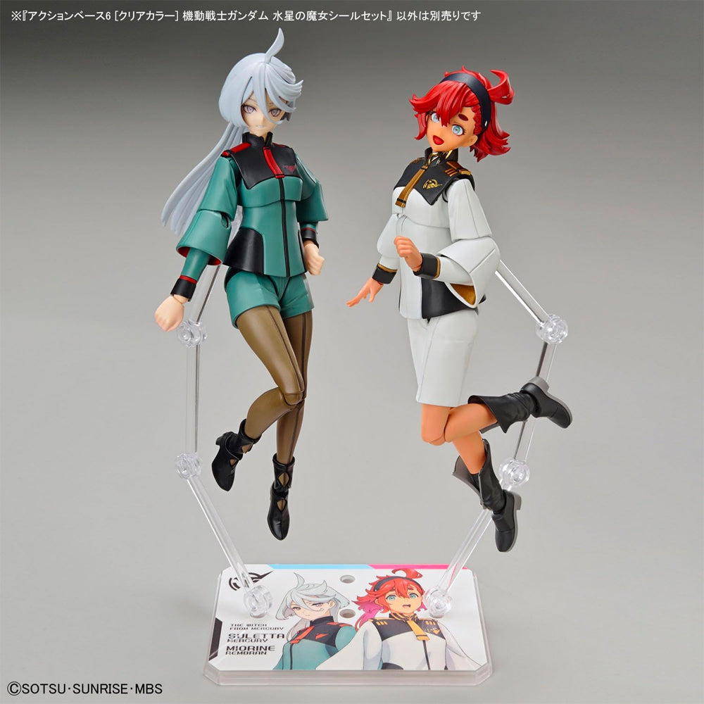 Bandai Action Base 6 (Clear) The Witch From Mercury Sticker Set Gunpla 65614