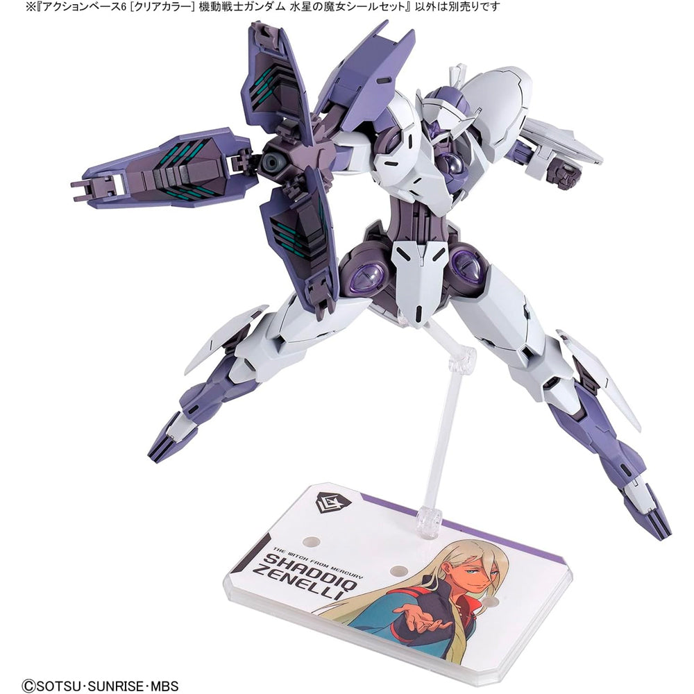 Bandai Action Base 6 (Clear) The Witch From Mercury Sticker Set Gunpla 65614