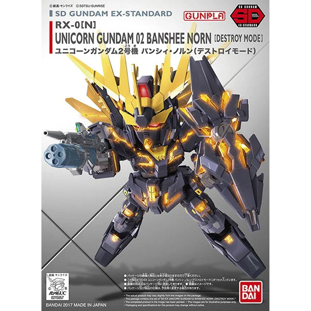 Bandai SD RX-0[N] Unicorn Gundam 02 Banshee Norn Ex-Standard Gunpla Kit 65628