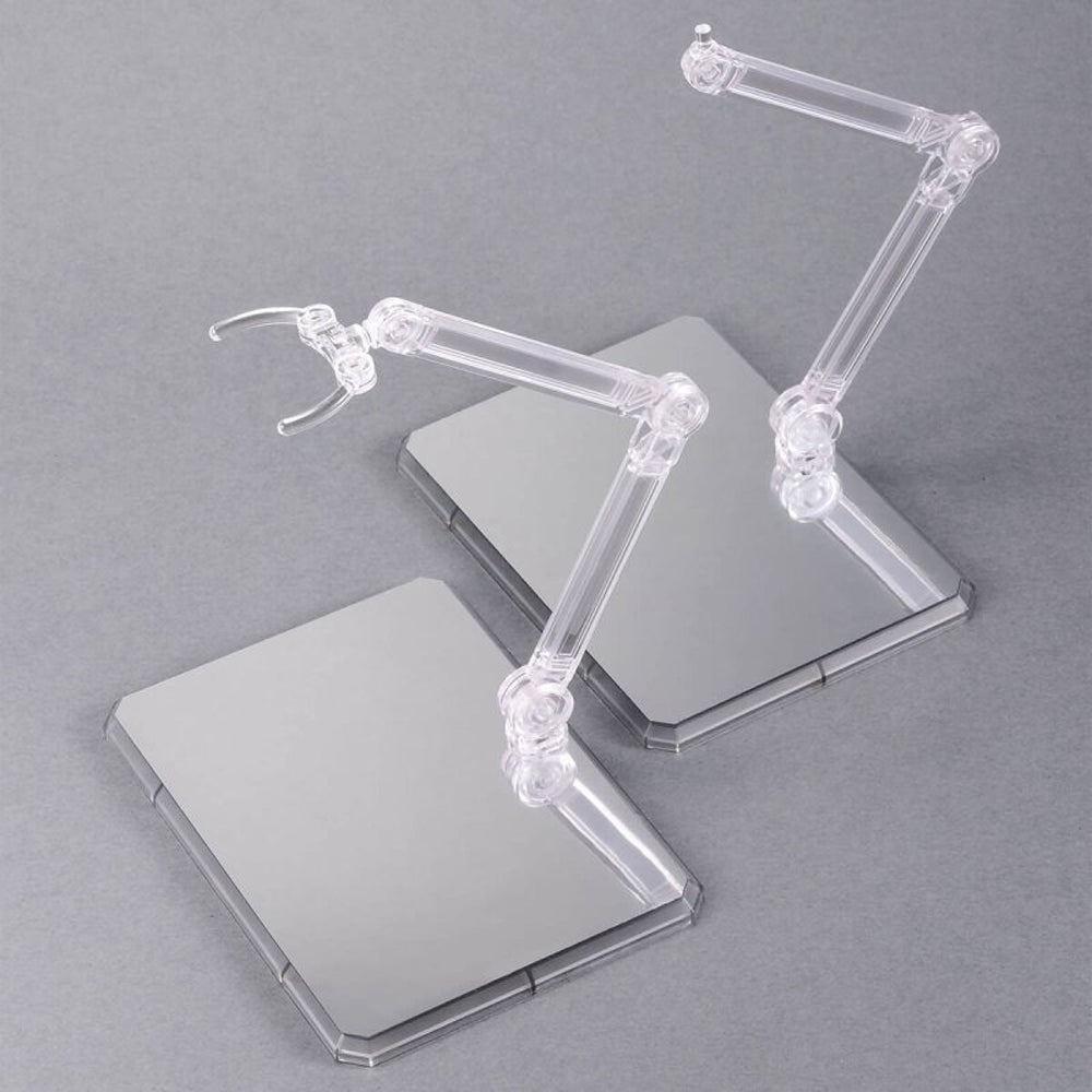 Bandai Action Base 7 (Clear) w/Mirror Stickers Gunpla Kit Display