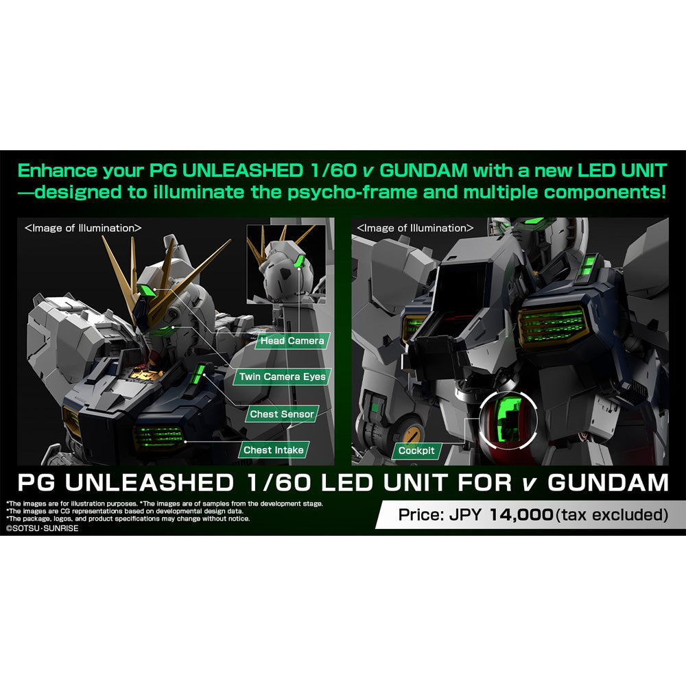 Bandai PG Unleashed RX-93 v Nu Gundam LED Light Kit System MK69361