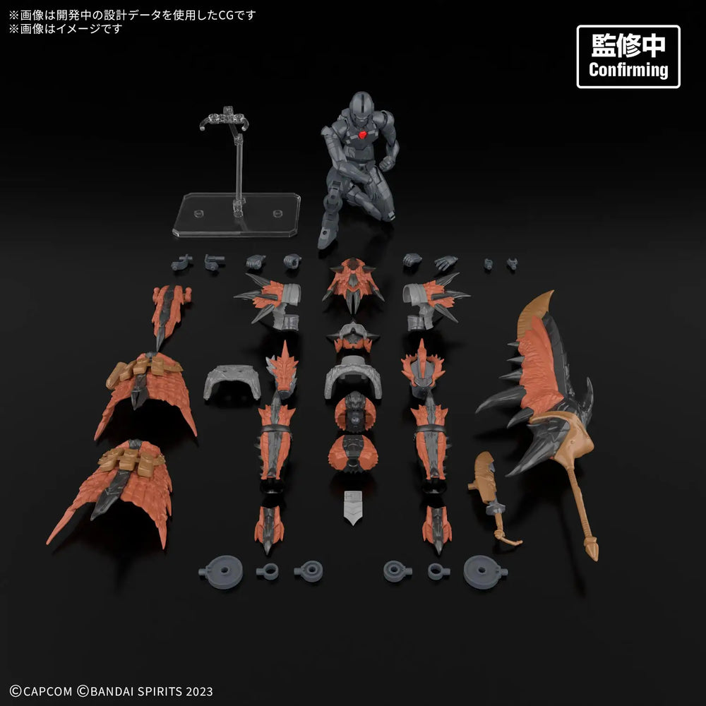 Bandai 30MF Monster Hunter Wilds Rathalos Equipment Gunpla Kit MK84738