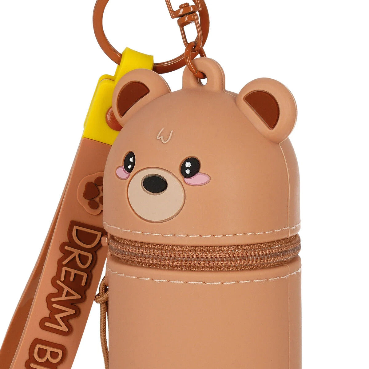 Legami Mini Kawaii Coin Purse Case Keyring - Teddy Bear