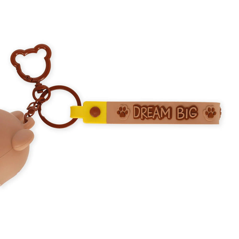 Legami Mini Kawaii Coin Purse Case Keyring - Teddy Bear