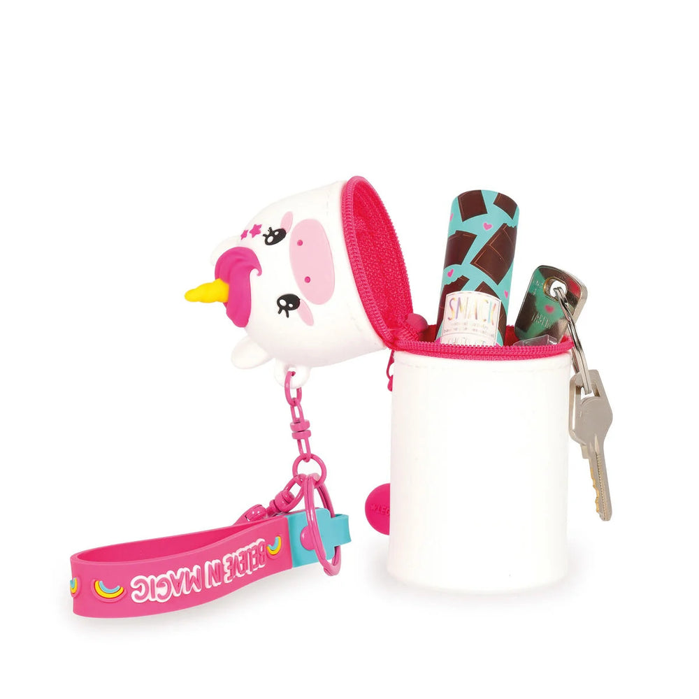 Legami Mini Kawaii Coin Purse Case Keyring - Unicorn