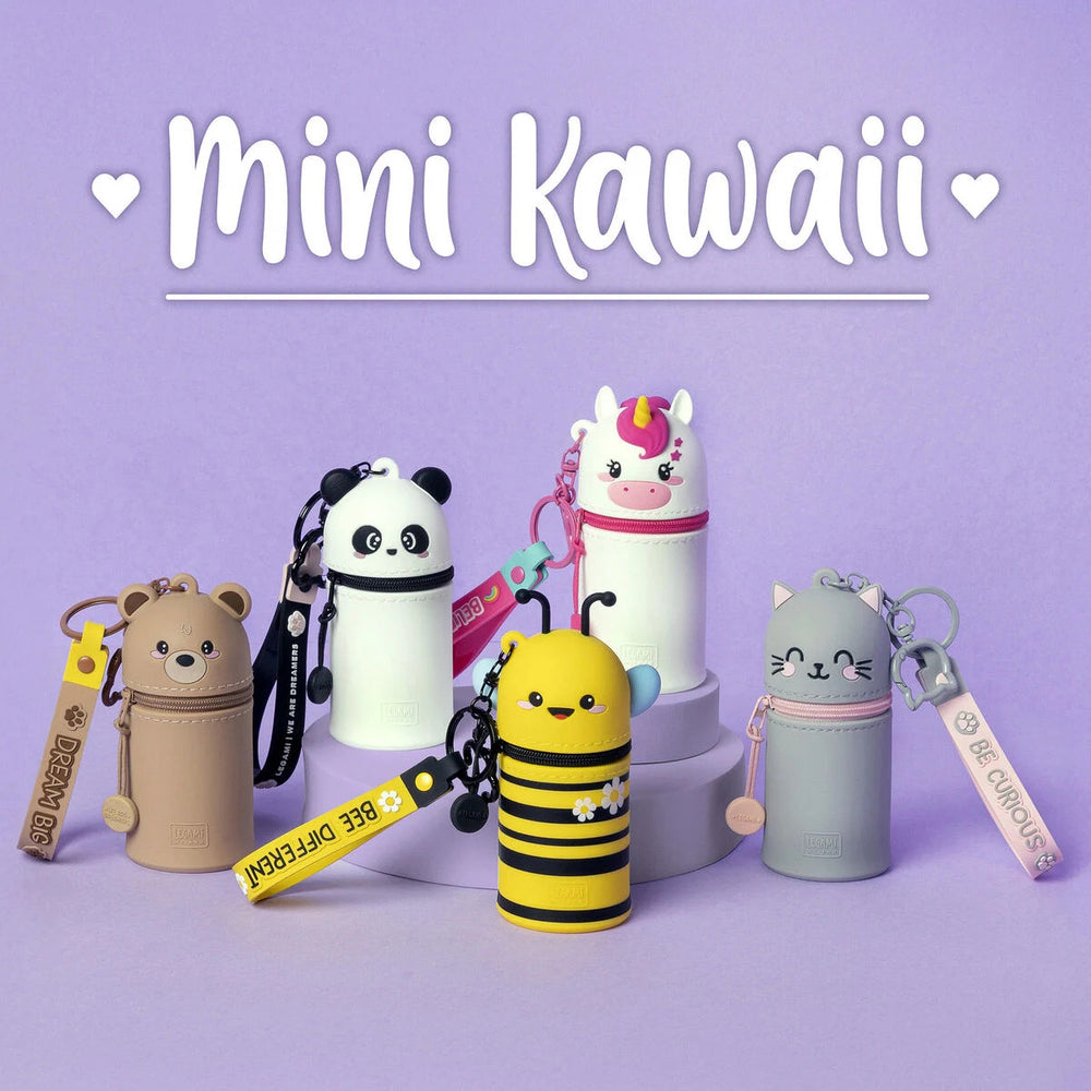 Legami Mini Kawaii Coin Purse Case Keyring - Unicorn