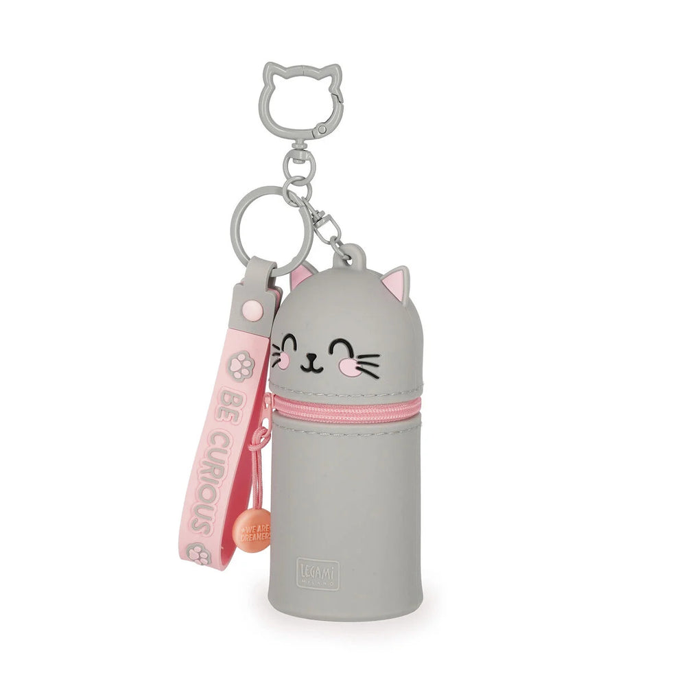 Legami Mini Kawaii Coin Purse Case Keyring - Kitty Cat