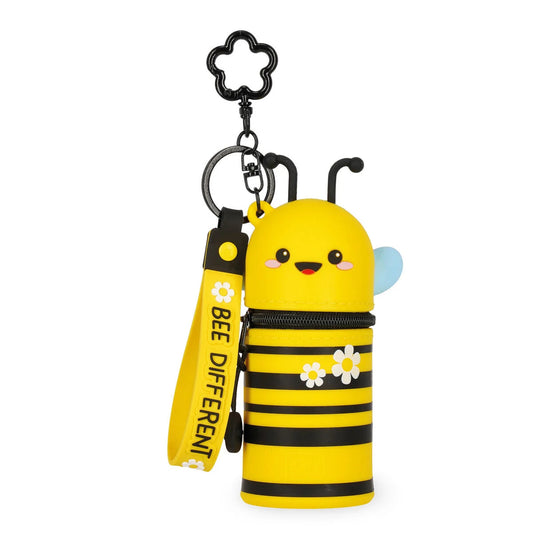 Legami Mini Kawaii Coin Purse Case Keyring - Bumblebee