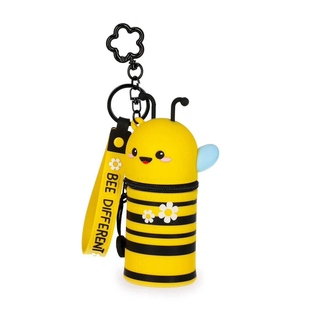 Legami Mini Kawaii Coin Purse Case Keyring - Bumblebee