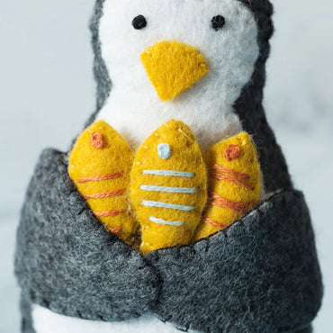 Corinne Lapierre Penguin w/Fish Felt Craft Mini Kit