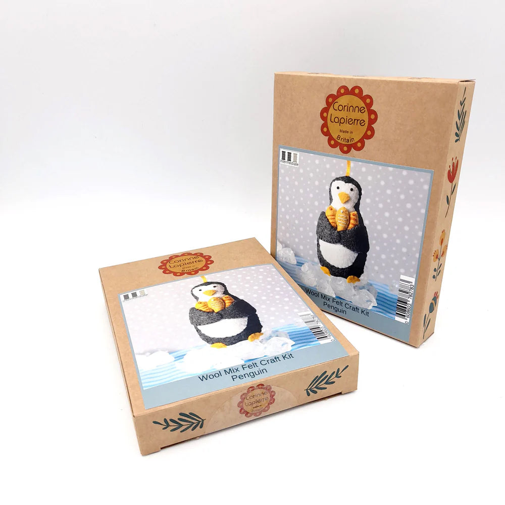 Corinne Lapierre Penguin w/Fish Felt Craft Mini Kit