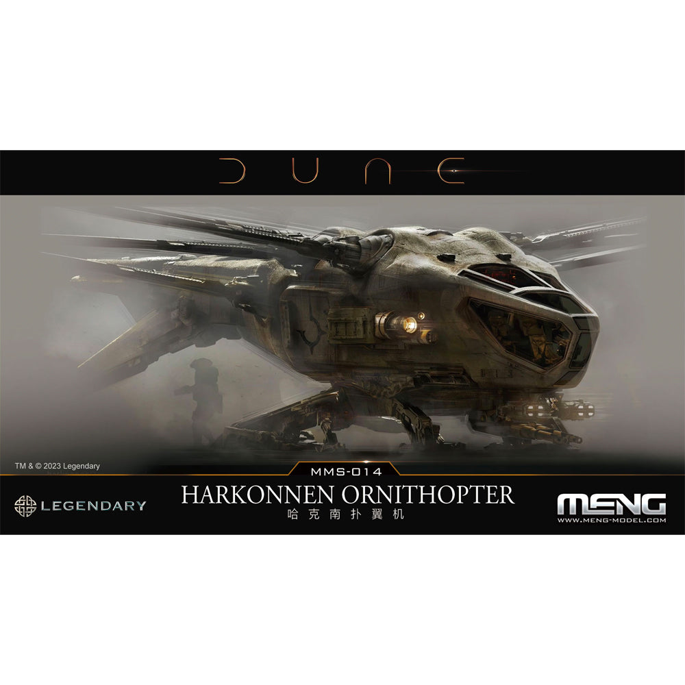 Meng Models Dune: Atreides & Harkonnen Ornithopters & Spice Harvester Model Kits