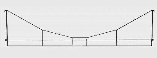 Marklin MN08924 Catenary Cross Span 123mm Z Scale