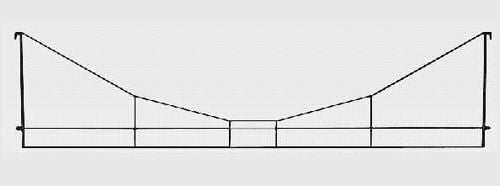 Marklin MN08924 Catenary Cross Span 123mm Z Scale