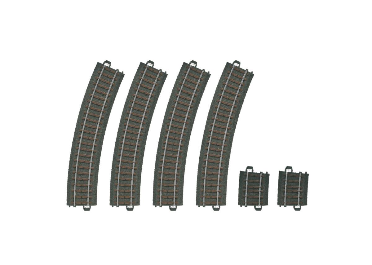 Marklin MN20299 Start Up C Track Curve R2 24.3 Deg(4) & Curve R2 5.7 Deg(2) HO