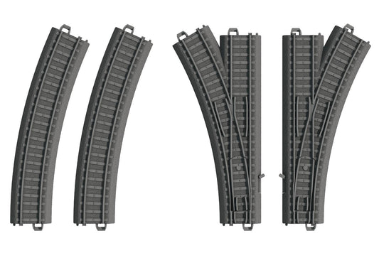 myWorld 23401  MyWorld Plastic Track Turnout Set